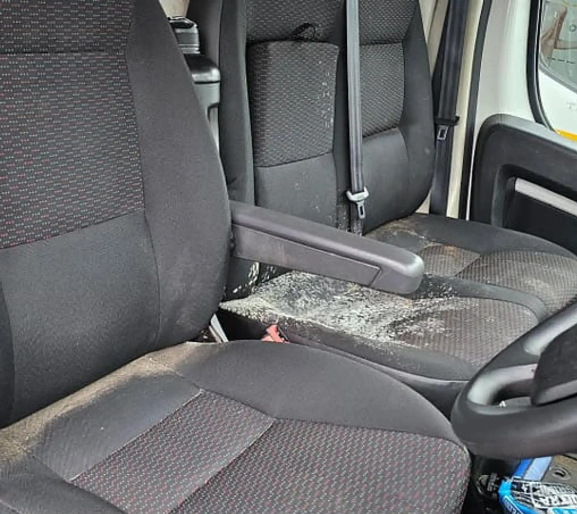 car interior before